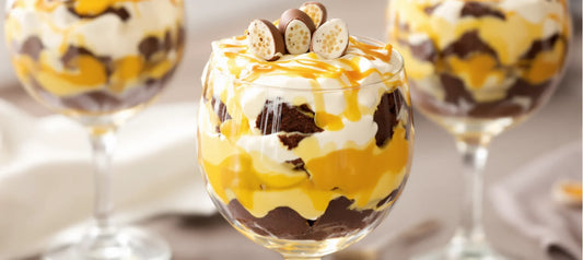 Hemelse brownie trifle met advocaat: Een makkelijk paasdessert