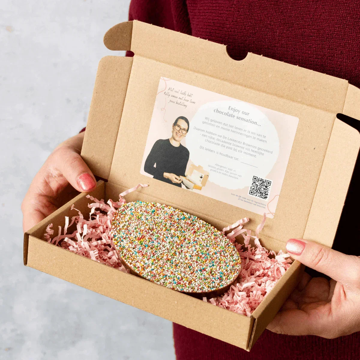 Chocolade Paasei per post