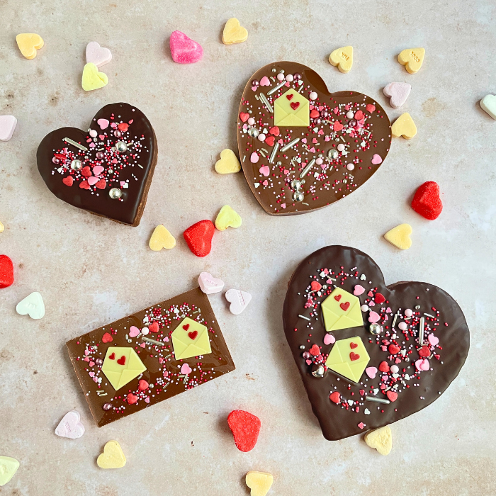 Chocolade hart Valentijn