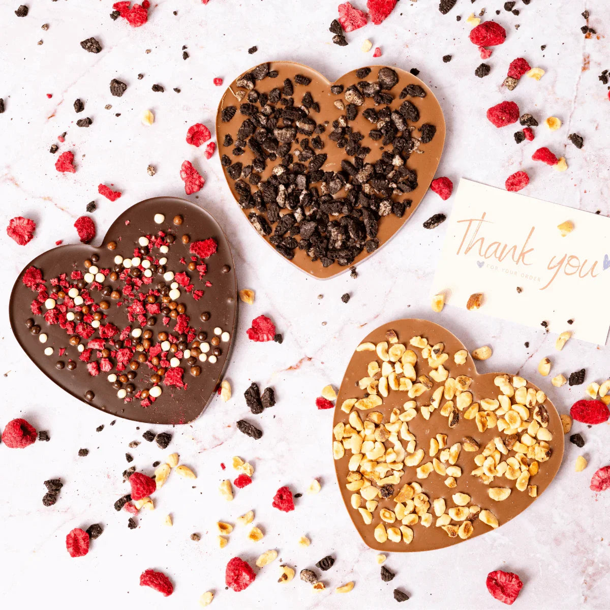 Chocolade hart per post