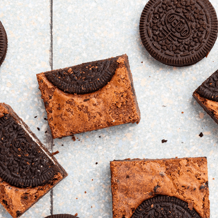 Oreo koekjes brownie