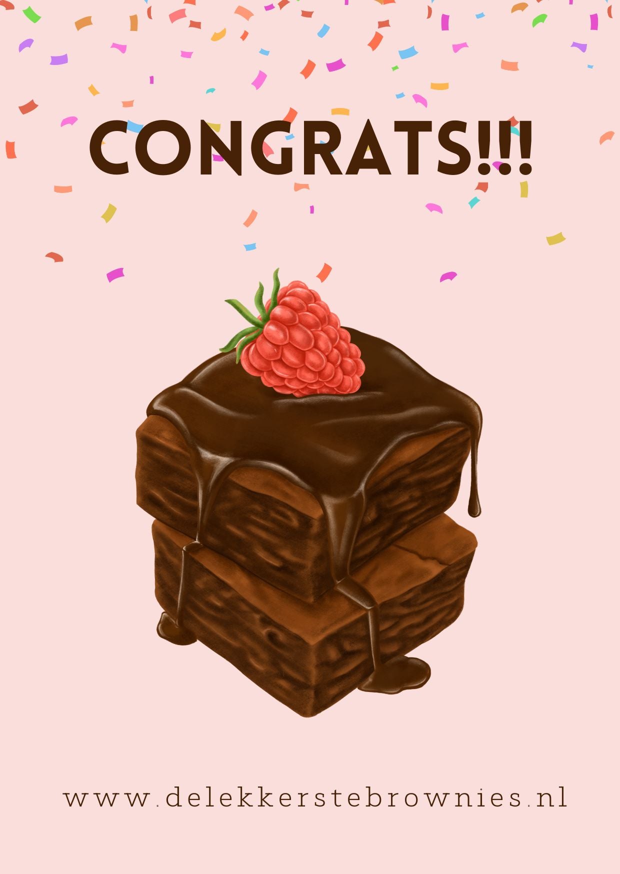 wenskaart brownies