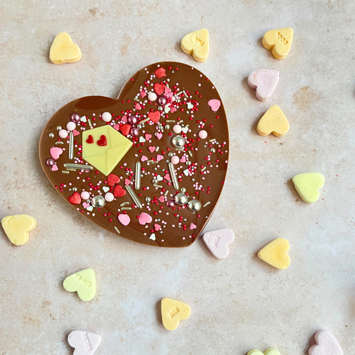 Chocolade hart Valentijn