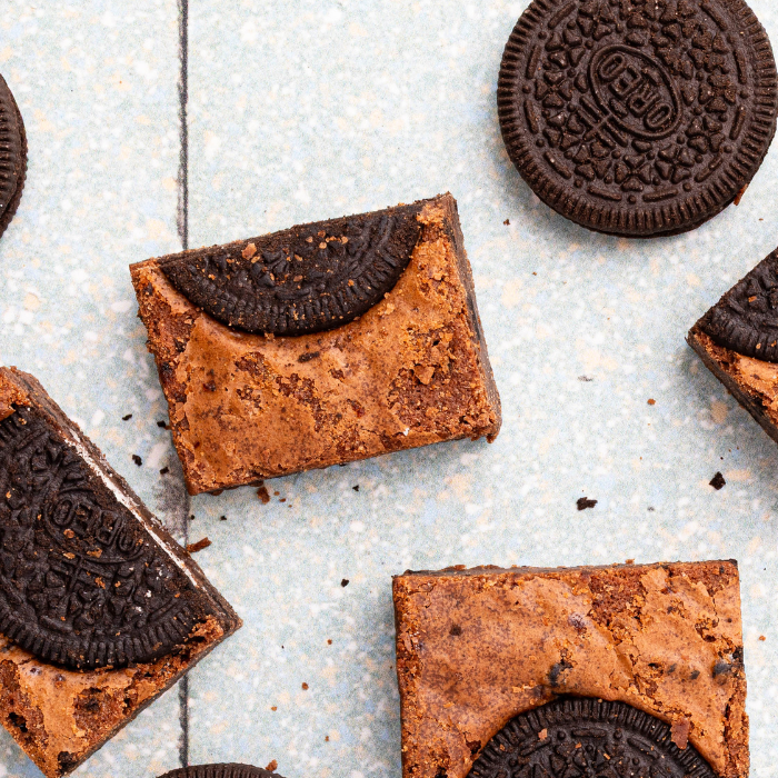 Oreo koekjes brownie