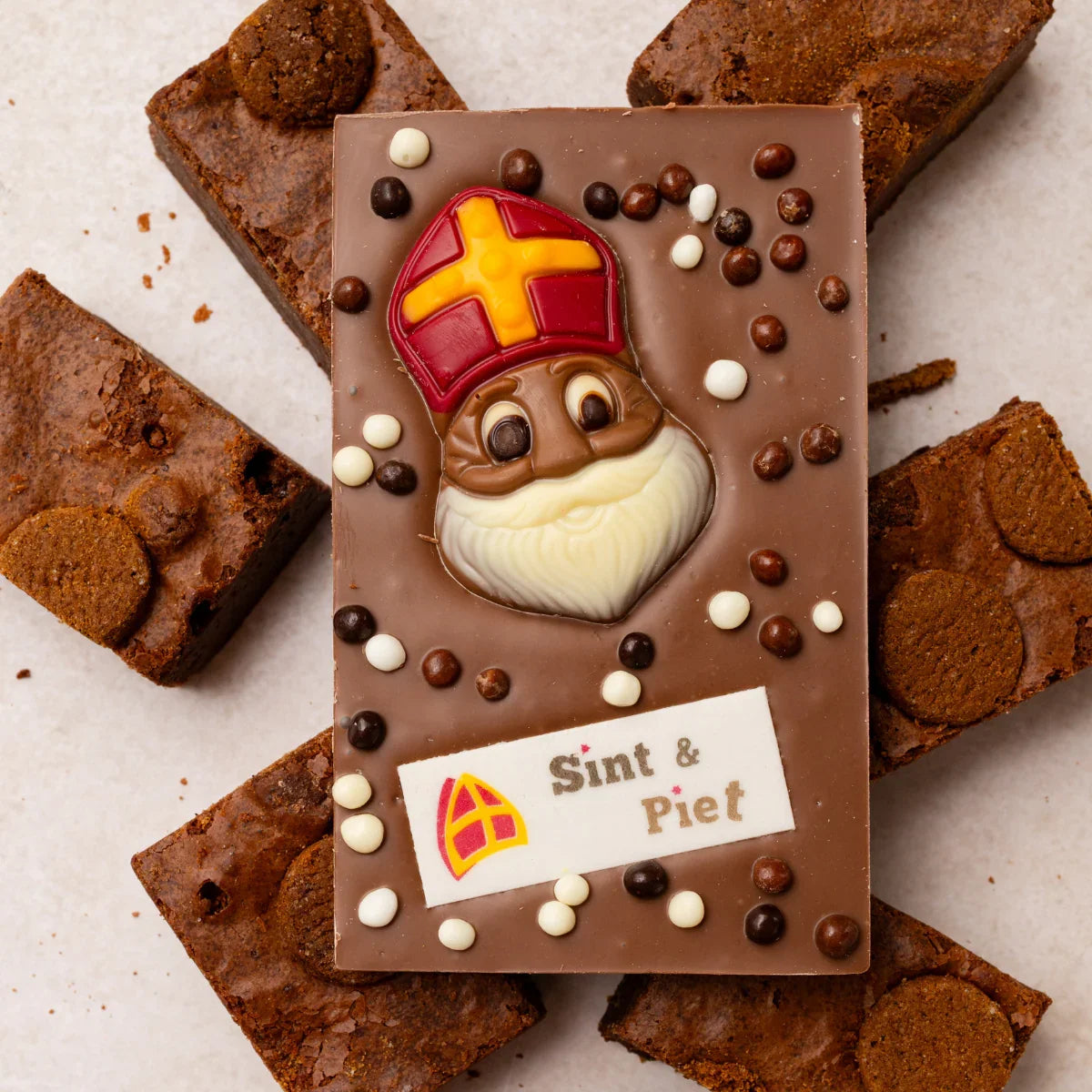 Sinterklaas chocoladereep per post.